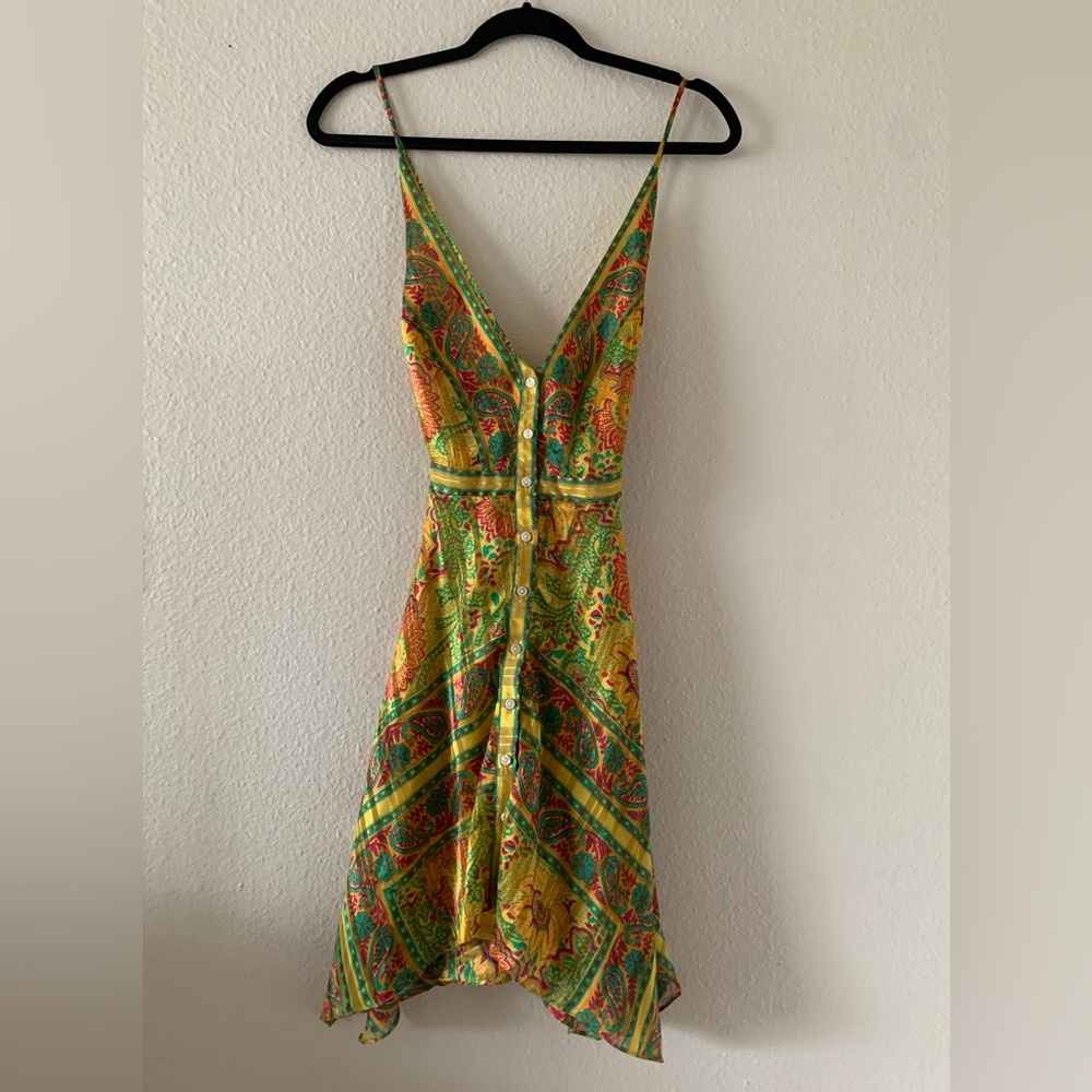 Urban Outfitters Mustard Batik Print Sundress Used